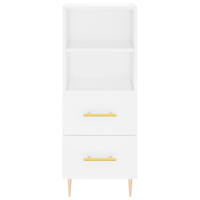 Credenza Bianca 34,5x34x90 cm in Legno Multistrato 828652
