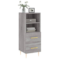 Credenza Grigio Sonoma 34,5x34x90 cm in Legno Multistrato 828658