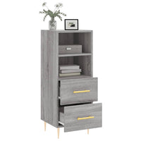 Credenza Grigio Sonoma 34,5x34x90 cm in Legno Multistrato 828658