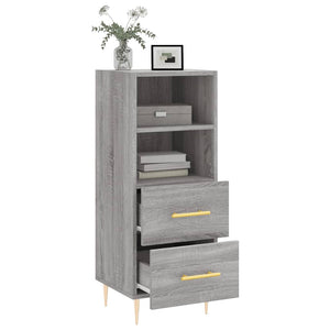 Credenza Grigio Sonoma 34,5x34x90 cm in Legno Multistrato 828658