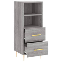 Credenza Grigio Sonoma 34,5x34x90 cm in Legno Multistrato 828658