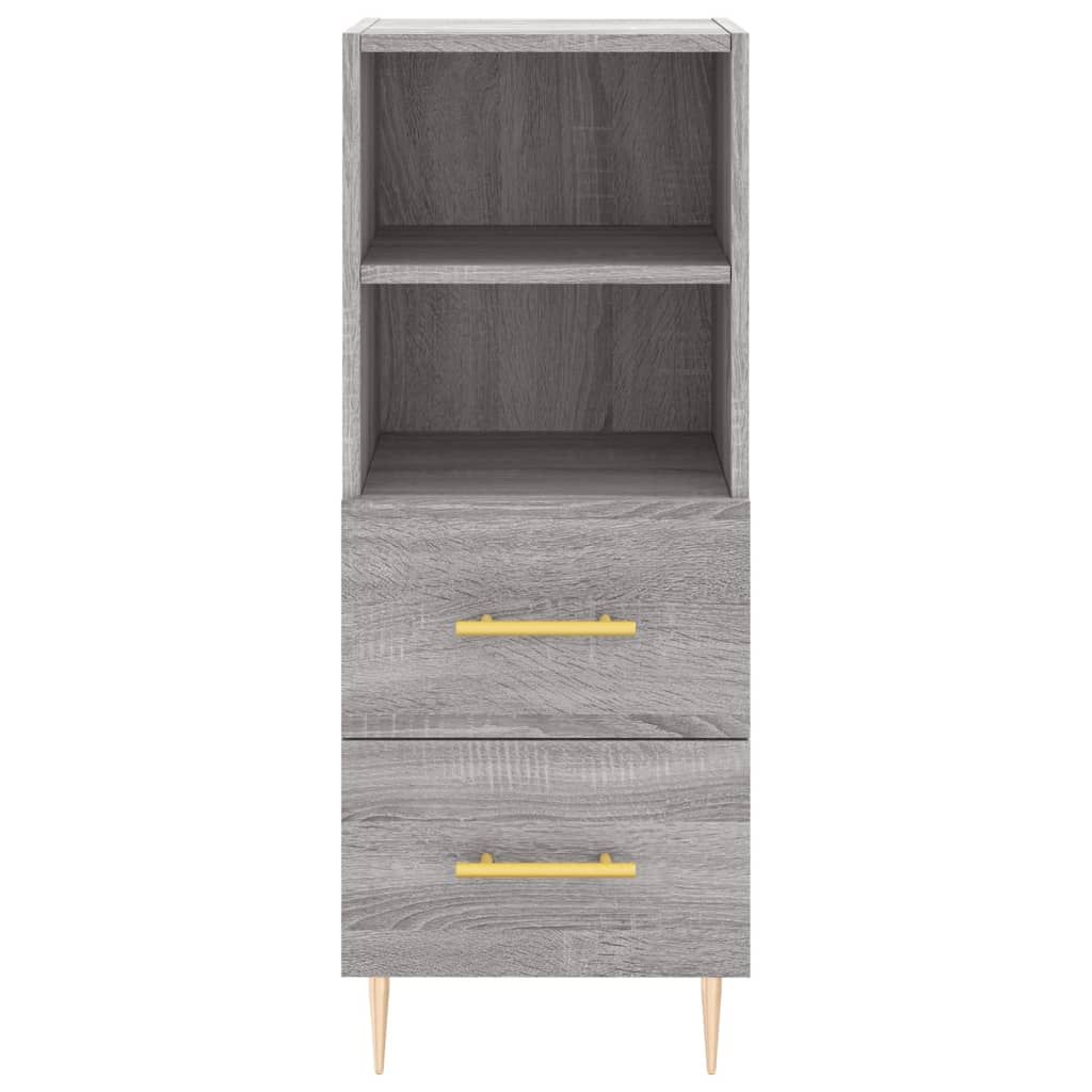 Credenza Grigio Sonoma 34,5x34x90 cm in Legno Multistrato 828658