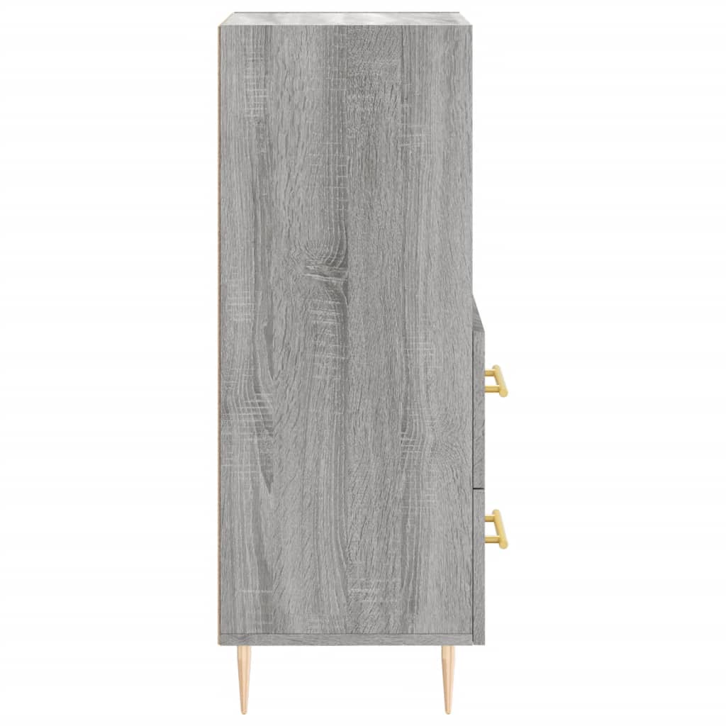 Credenza Grigio Sonoma 34,5x34x90 cm in Legno Multistrato 828658