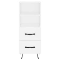 Credenza Bianca 34,5x34x90 cm in Legno Multistrato 828660