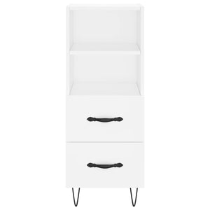 Credenza Bianca 34,5x34x90 cm in Legno Multistrato 828660