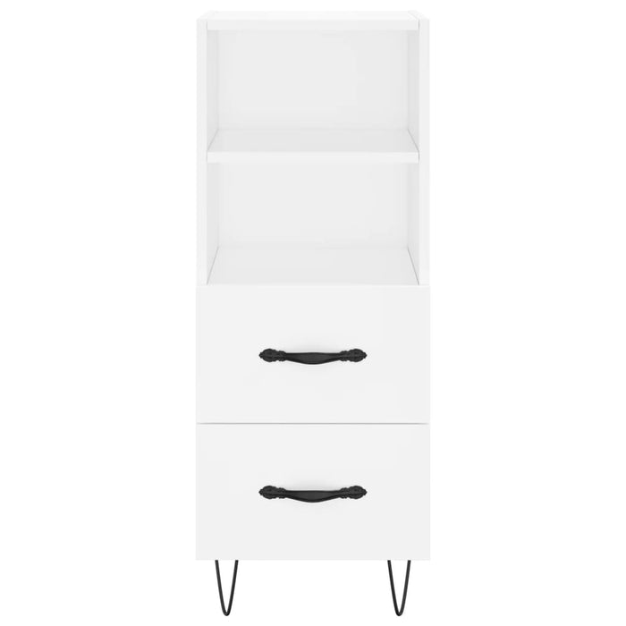 Credenza Bianca 34,5x34x90 cm in Legno Multistrato 828660