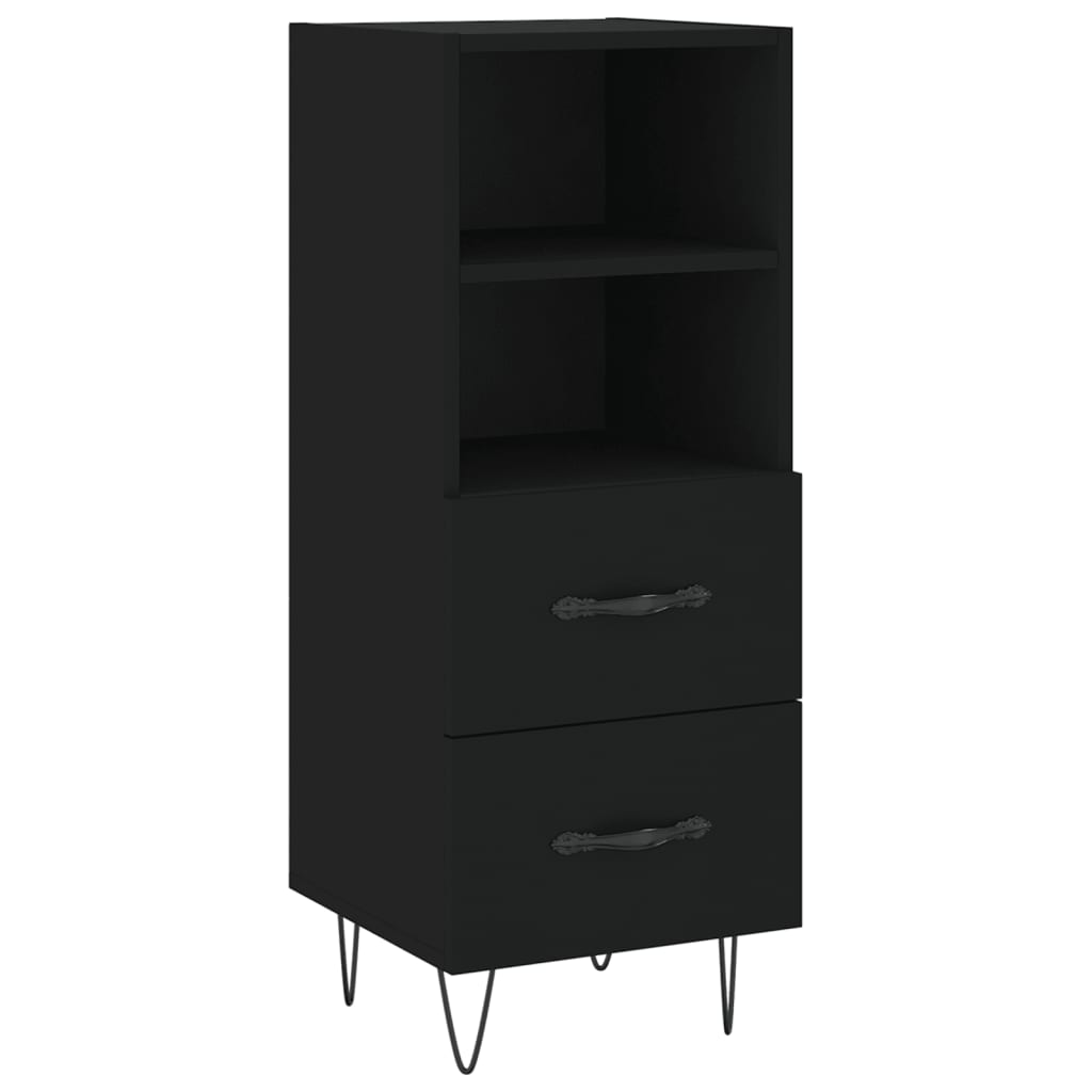 Credenza Nero 34,5x34x90 cm in Legno Multistratocod mxl 103036
