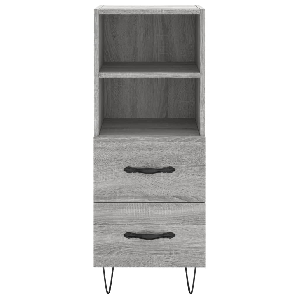 Credenza Grigio Sonoma 34,5x34x90 cm in Legno Multistrato 828666