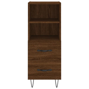 Credenza Rovere Marrone 34,5x34x90 cm in Legno Multistrato 828667