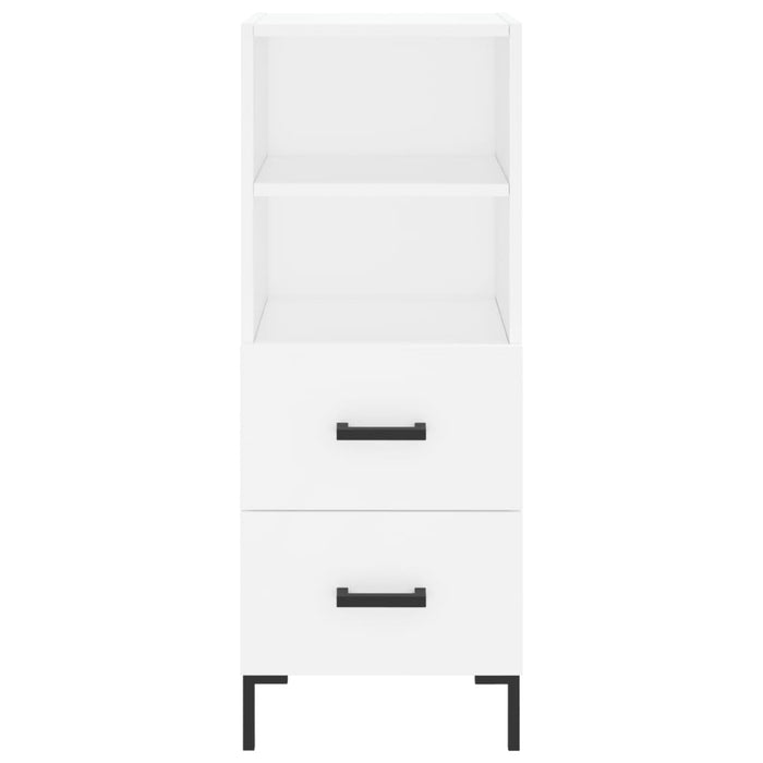 Credenza Bianca 34,5x34x90 cm in Legno Multistrato 828668