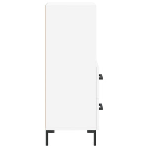Credenza Bianca 34,5x34x90 cm in Legno Multistrato 828668