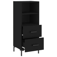 Credenza Nero 34,5x34x90 cm in Legno Multistrato 828669