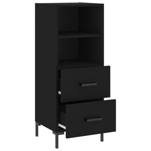Credenza Nero 34,5x34x90 cm in Legno Multistrato 828669
