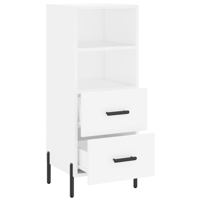 Credenza Bianca 34,5x34x90 cm in Legno Multistrato 828676