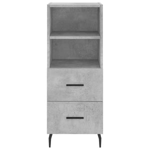 Credenza Grigio Cemento 34,5x34x90 cm in Legno Multistrato 828688