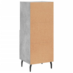 Credenza Grigio Cemento 34,5x34x90 cm in Legno Multistrato 828688
