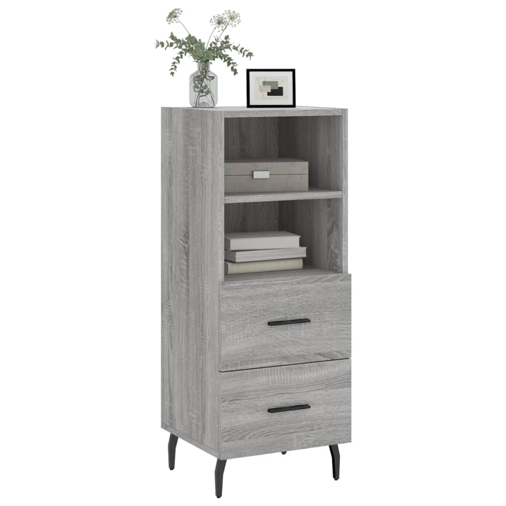 Credenza Grigio Sonoma 34,5x34x90 cm in Legno Multistrato 828690