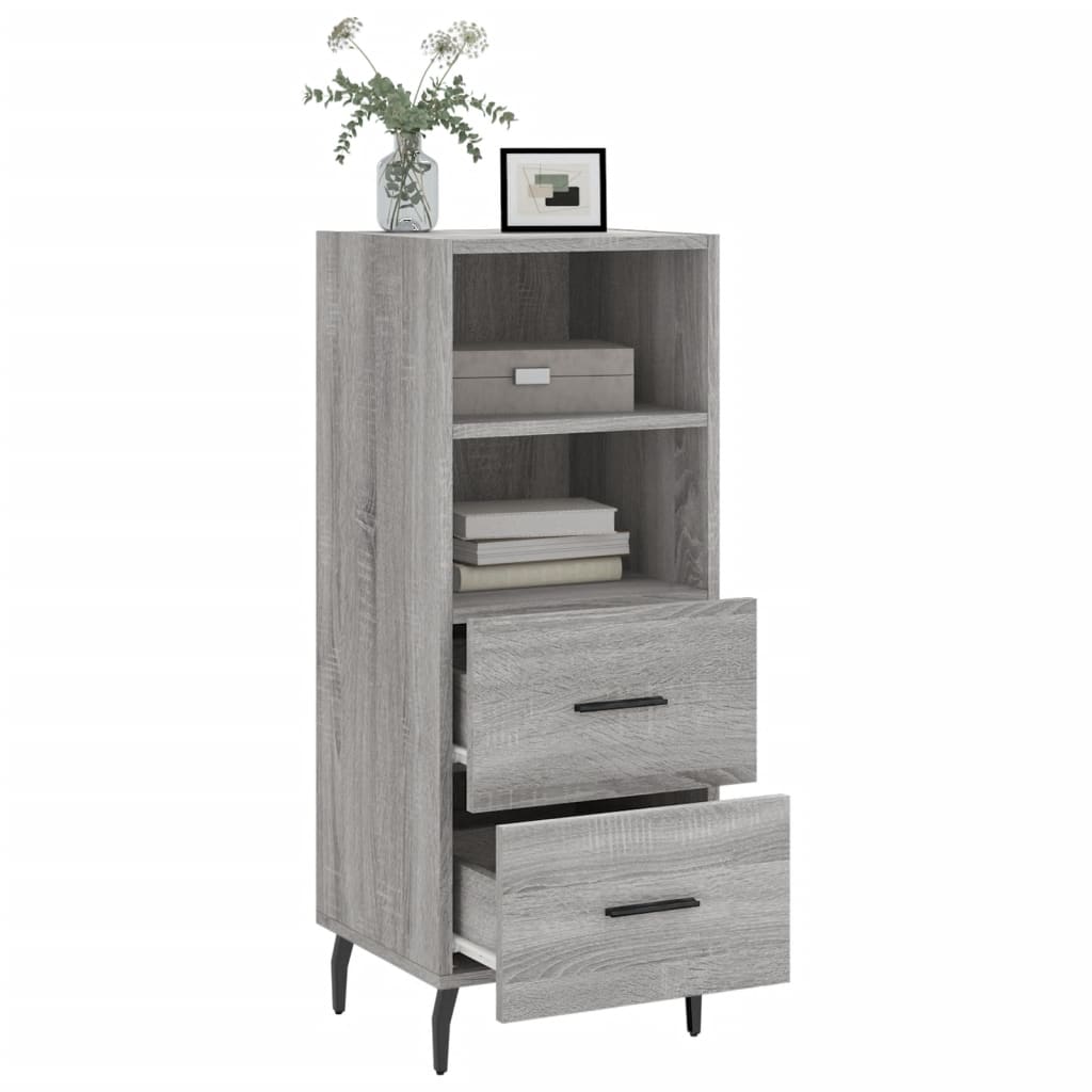 Credenza Grigio Sonoma 34,5x34x90 cm in Legno Multistrato 828690