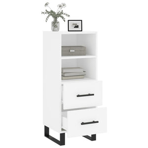 Credenza Bianca 34,5x34x90 cm in Legno Multistrato 828692