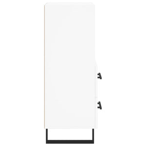 Credenza Bianca 34,5x34x90 cm in Legno Multistrato 828692