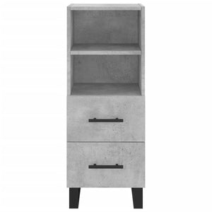 Credenza Grigio Cemento 34,5x34x90 cm in Legno Multistrato 828696