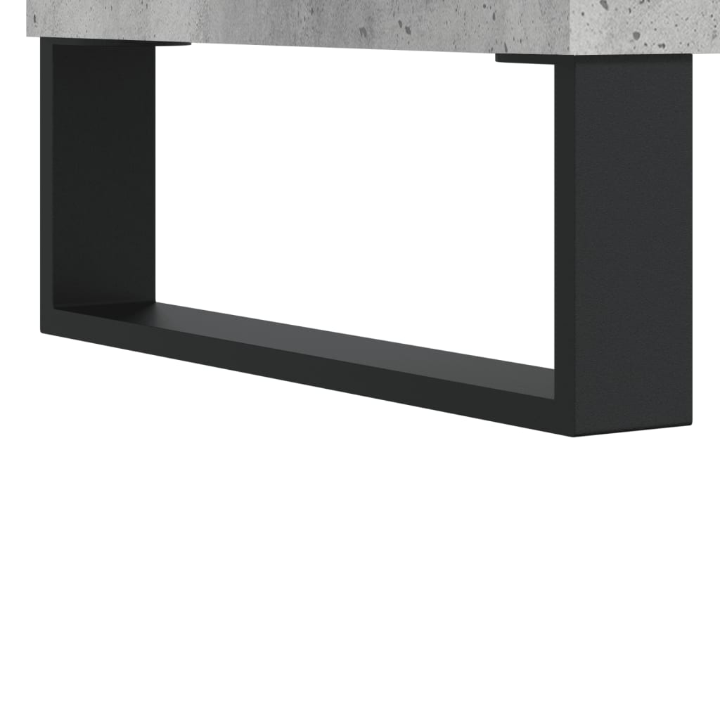 Credenza Grigio Cemento 34,5x34x90 cm in Legno Multistrato 828696
