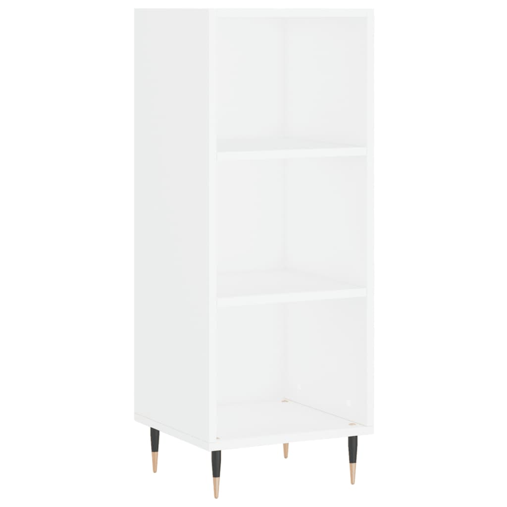 Credenza Bianca 34,5x32,5x90 cm in Legno Multistrato 828708