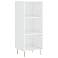 Credenza Bianco Lucido 34,5x32,5x90 cm in Legno Multistrato 828718