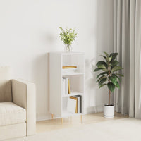 Credenza Bianco Lucido 34,5x32,5x90 cm in Legno Multistrato 828718