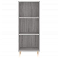 Credenza Grigio Sonoma 34,5x32,5x90 cm in Legno Multistrato