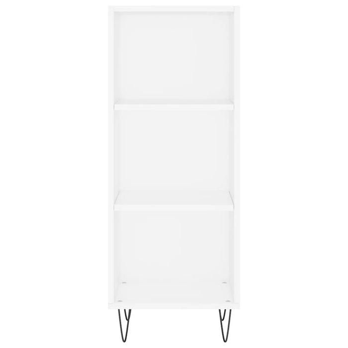 Credenza Bianca 34,5x32,5x90 cm in Legno Multistrato 828724