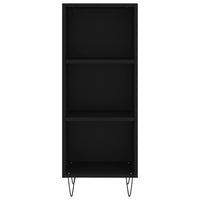 Credenza Nera 34,5x32,5x90 cm in Legno Multistrato 828725
