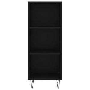 Credenza Nera 34,5x32,5x90 cm in Legno Multistrato 828725