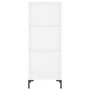 Credenza Bianca 34,5x32,5x90 cm in Legno Multistrato 828732