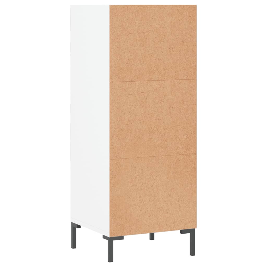 Credenza-Buffet-Armadio da cucina Bianca 34,5x32,5x90 cm in Legno Multistrato 241001
