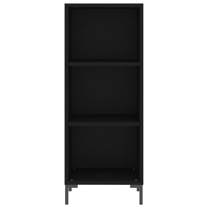 Credenza Nera 34,5x32,5x90 cm in Legno Multistrato 828733