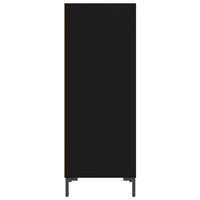 Credenza Nera 34,5x32,5x90 cm in Legno Multistrato 828733