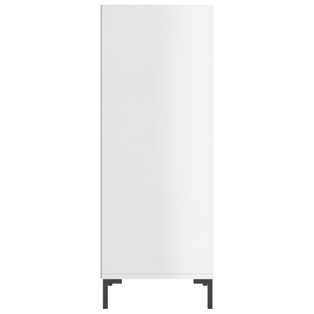 Credenza Bianco Lucido 34,5x32,5x90 cm in Legno Multistrato 828734