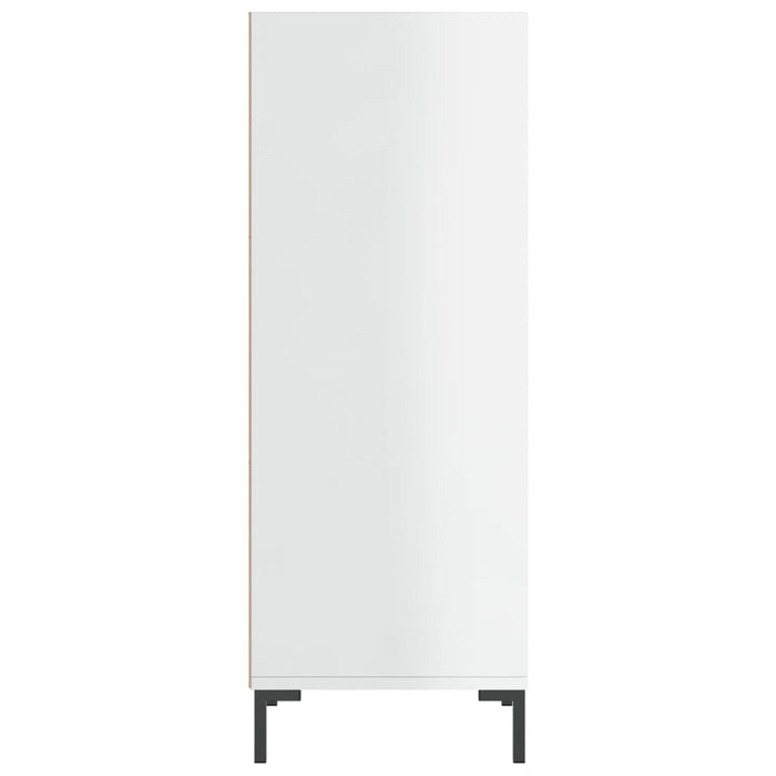 Credenza buffet cassettiera mobile contenitore organizer cucina soggiorno lucido 34,5 x 32,5 x 90 cm derivati ​​del legno bianco 02_0030581