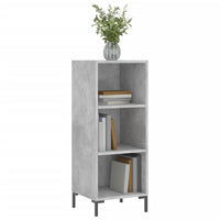 Credenza Grigio Cemento 34,5x32,5x90 cm in Legno Multistrato 828736
