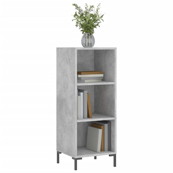 Credenza Grigio Cemento 34,5x32,5x90 cm in Legno Multistrato 828736