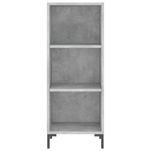 Credenza Grigio Cemento 34,5x32,5x90 cm in Legno Multistrato 828736
