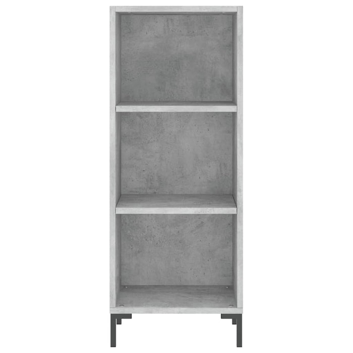 Credenza Grigio Cemento 34,5x32,5x90 cm in Legno Multistrato 828736