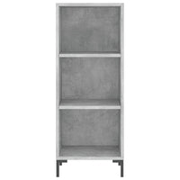 Credenza buffet cassettiera mobile contenitore organizer cucina soggiorno soggiorno 34,5 x 32,5 x 90 cm derivati ​​del legno grigio 02_0031868