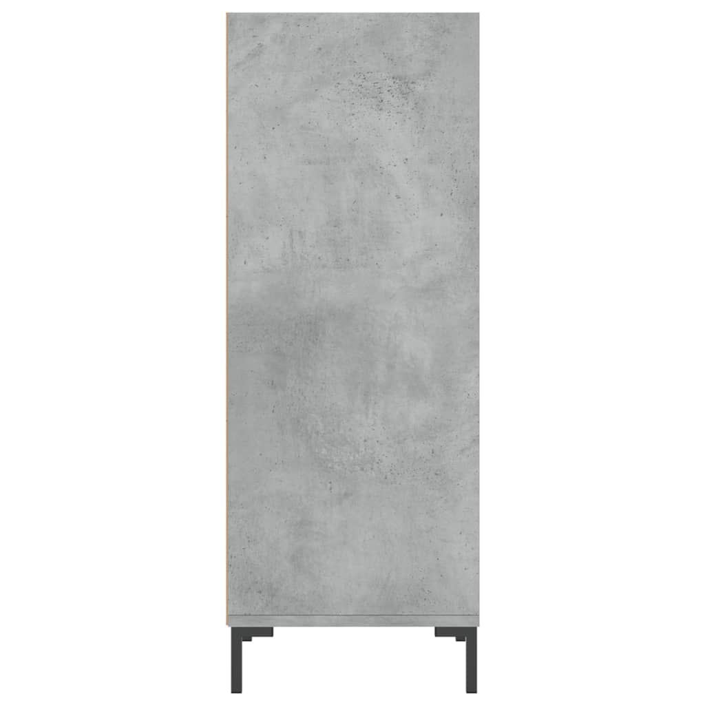 Credenza Grigio Cemento 34,5x32,5x90 cm in Legno Multistrato 828736