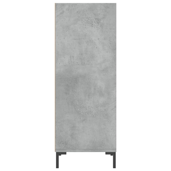 Credenza Grigio Cemento 34,5x32,5x90 cm in Legno Multistrato 828736