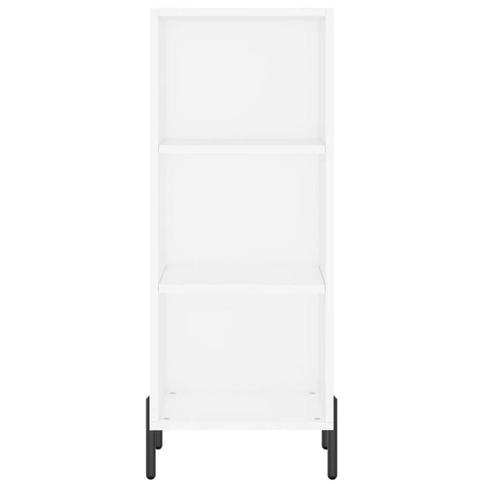 Credenza Bianca 34,5x32,5x90 cm in Legno Multistrato 828740