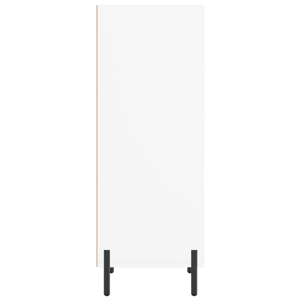 Credenza Bianca 34,5x32,5x90 cm in Legno Multistrato 828740