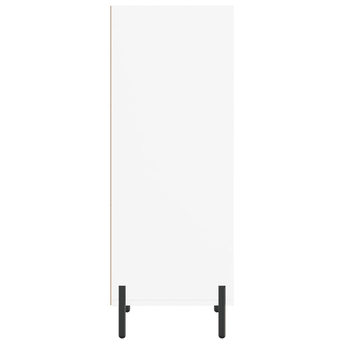 Credenza Bianca 34,5x32,5x90 cm in Legno Multistrato 828740