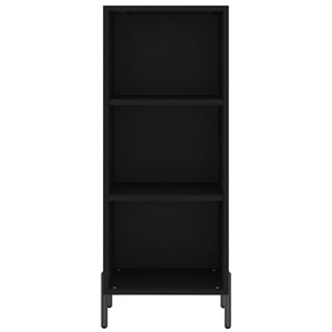Credenza Nera 34,5x32,5x90 cm in Legno Multistrato 828741